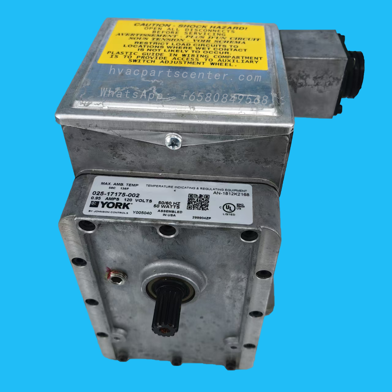 025-17175-002 YORK Guide Vane Actuator Motor, 120V 50/60Hz 50W HVAC Chiller Inlet Guide Vane Actuator