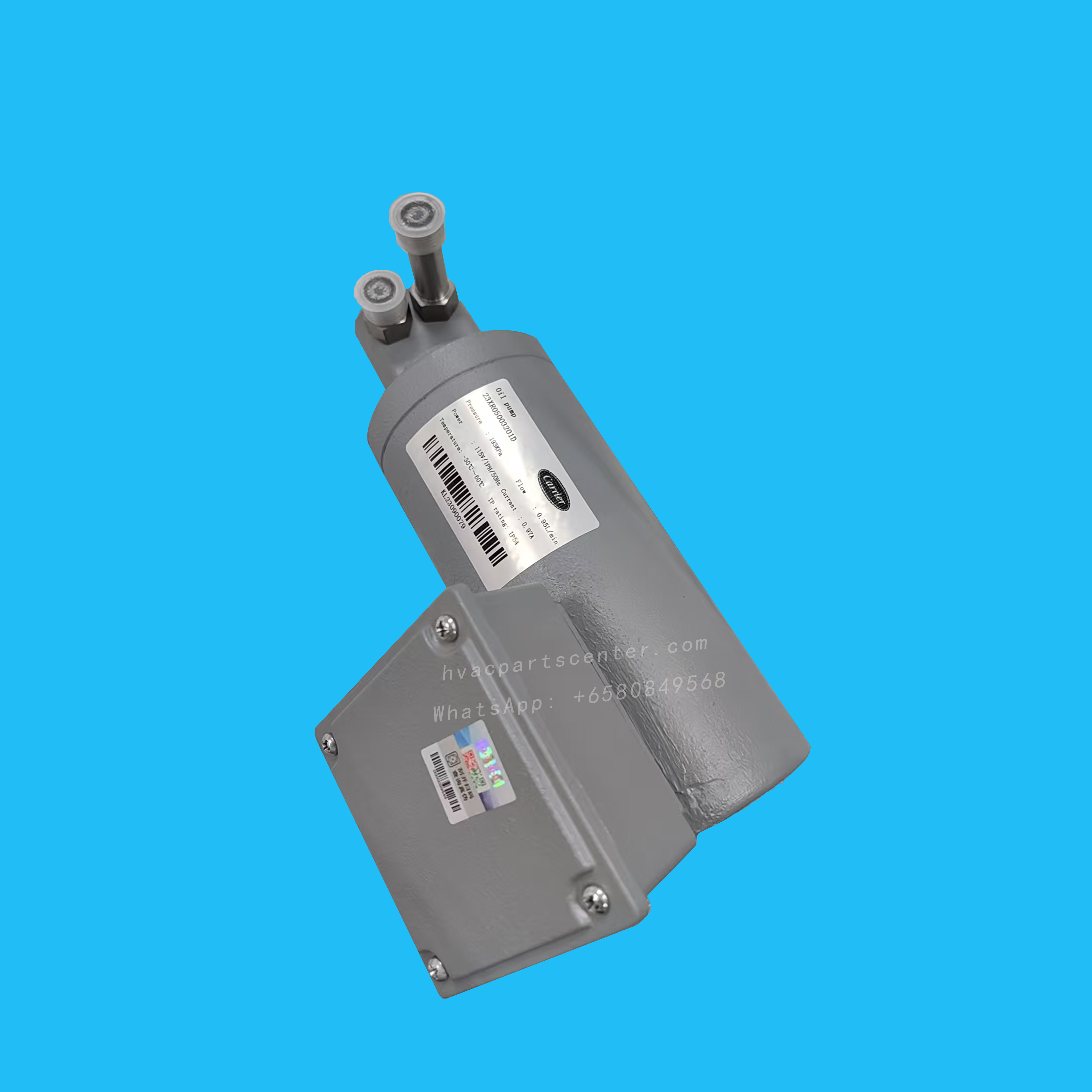 Carrier 23XR Oil Pump 23XRR05003908  23XR050030201D, 115V HVAC Refrigeration Compressor Oil Pump for 23XR Chiller
