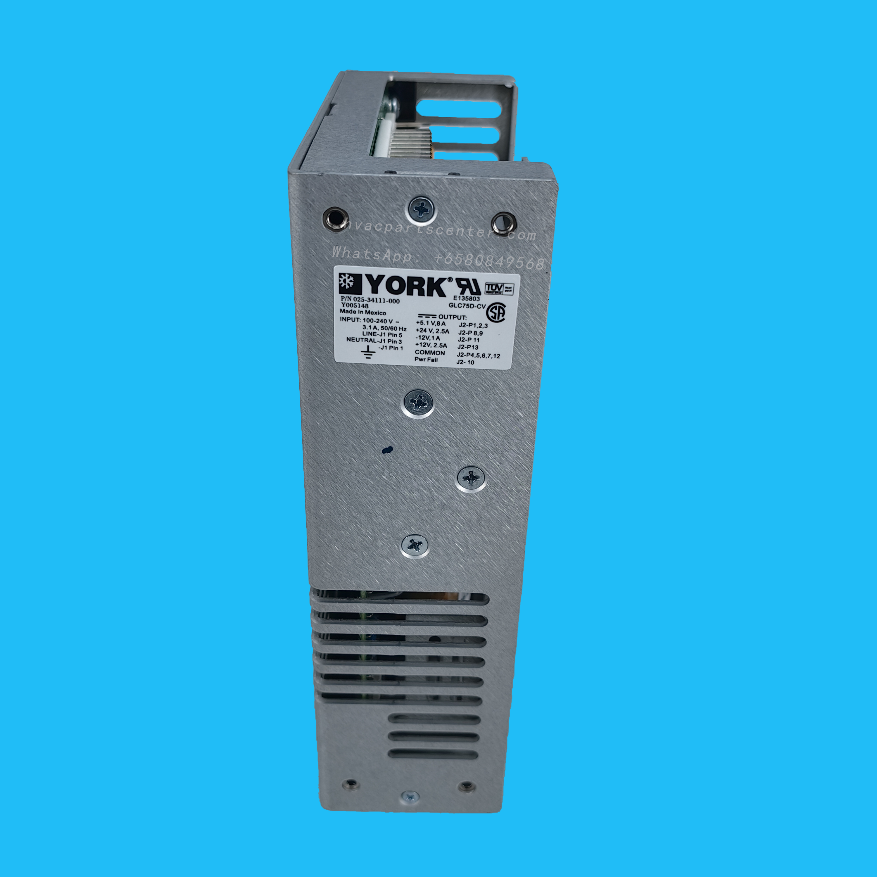 025-34111-000 YORK Chiller Power Supply Y005148, 100-240V HVAC Refrigeration System Power Supply