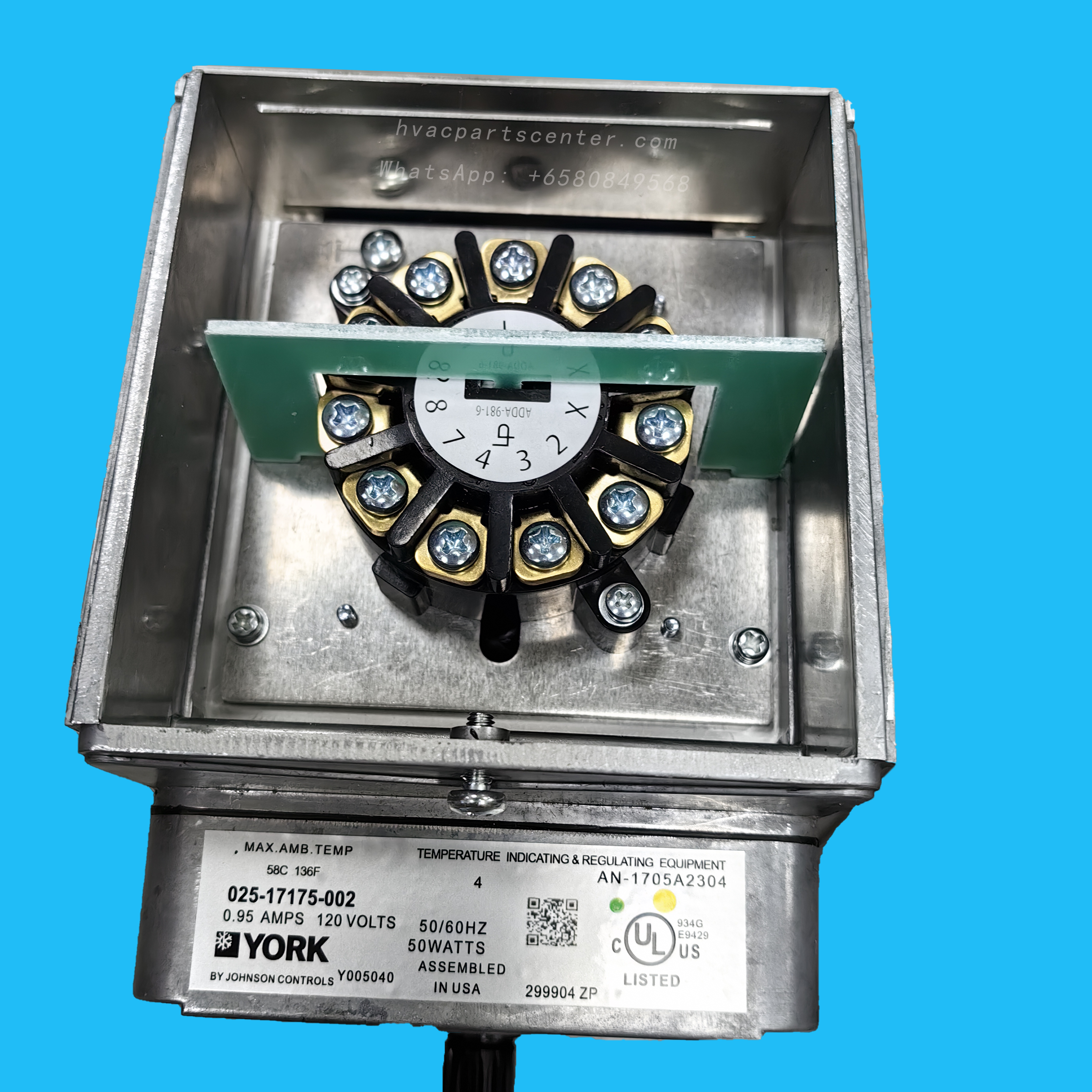 025-17175-002 YORK Guide Vane Actuator Motor, 120V 50/60Hz 50W HVAC Chiller Inlet Guide Vane Actuator